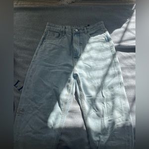 Thrillls/free people jeans hardly worn high rise straight leg